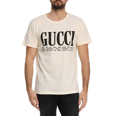 gucci shirt white free shipping|authentic Gucci t shirt men.